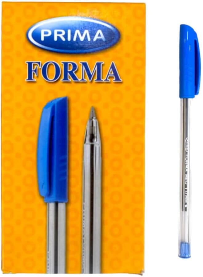 Prima Forma Ballpoint Pen, Fine, Blue - Box Of 24